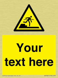 Custom warning Submerged step or steps